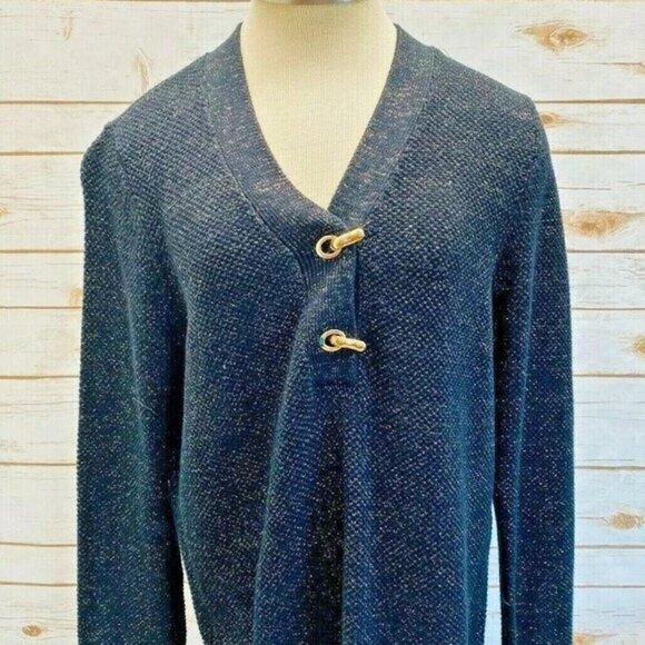 CHARTER CLUB Women Long Sleeve Pull Over V-Neck Casual Sweater Top Size Large - Picture 1 of 10